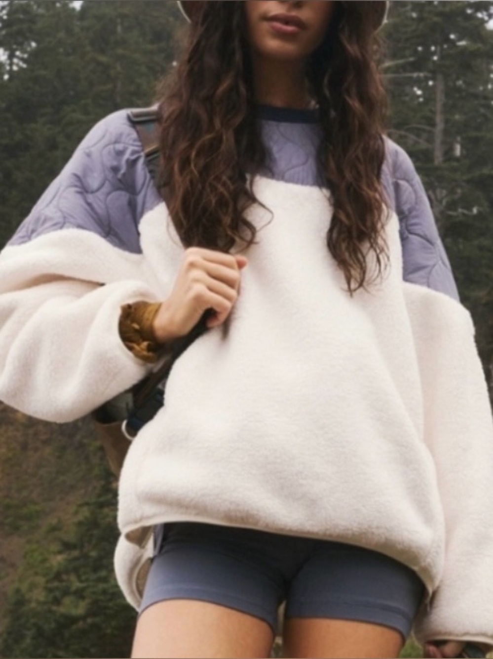 Free People Drifter Quilted Crew Size L